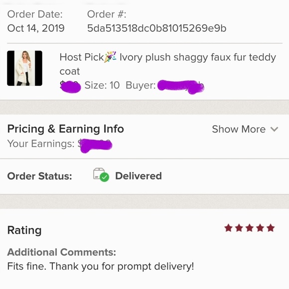 HP 🥳5⭐ Blush shaggy faux fur plush teddy coat - Picture 4 of 6